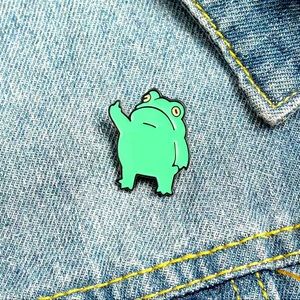 Green Frog Alloy Pin